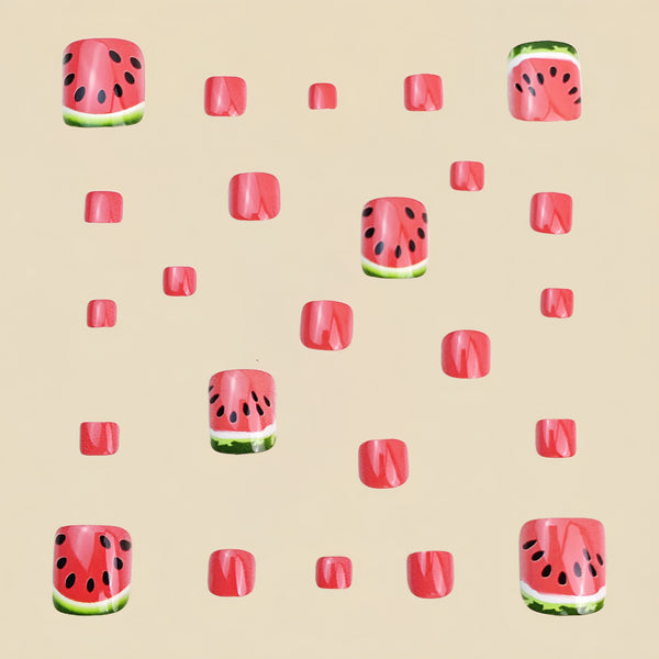 12 Sizes-24 Pcs Press On Nails Y1080