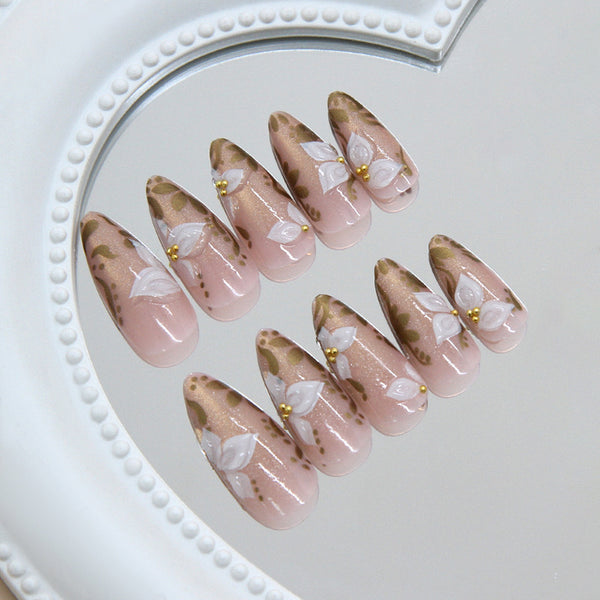 12 Sizes-24 Pcs Press On Nails Z1299