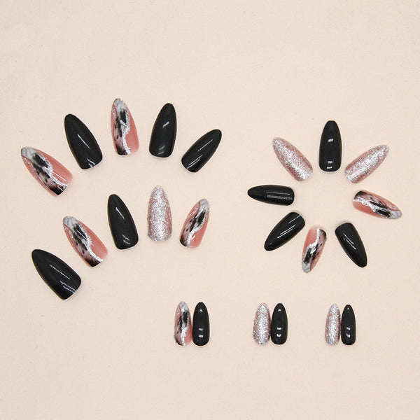 12 Sizes-24 Pcs Press On Nails W372