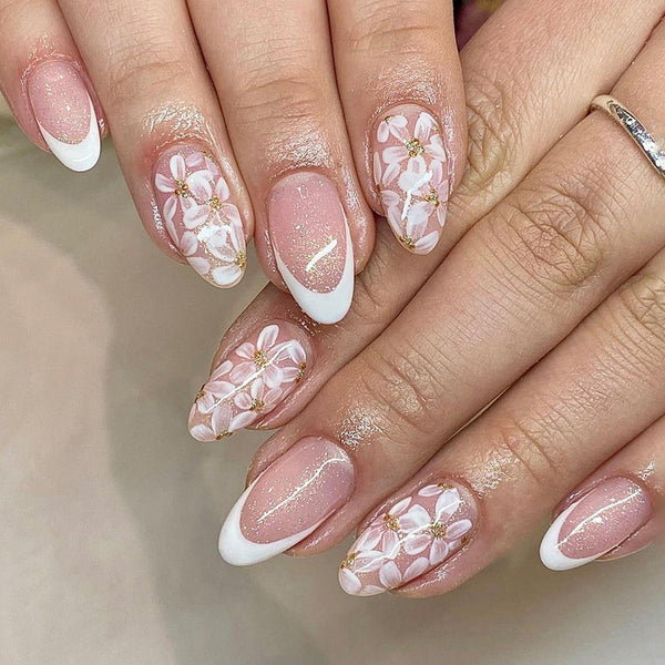12 Sizes-24 Pcs Press On Nails C625