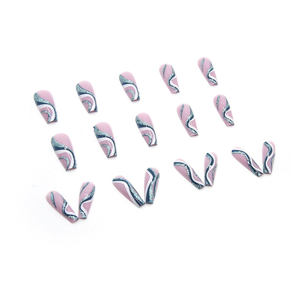 12 Sizes-24 Pcs Press On Nails W266