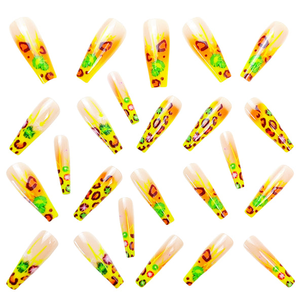 12 Sizes-24 Pcs Press On Nails Y707