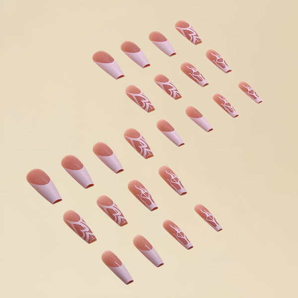 12 Sizes-24 Pcs Press On Nails Y036