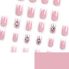 French Medium Ombre Pink Square Press on Nails