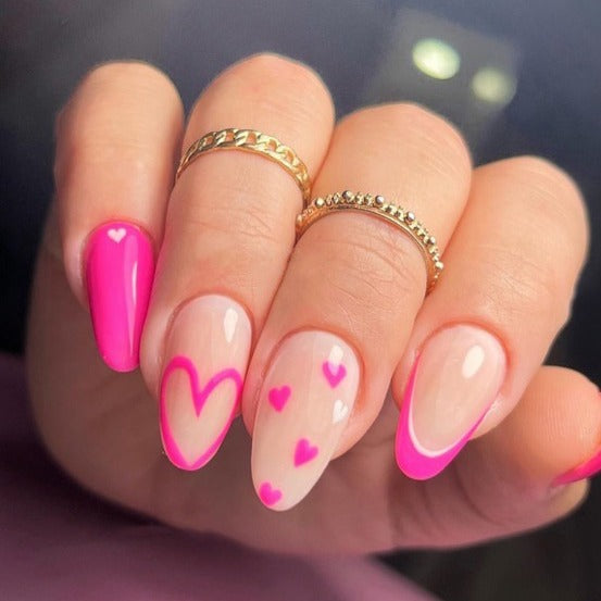 12 Sizes-24 Pcs Press On Nails C243