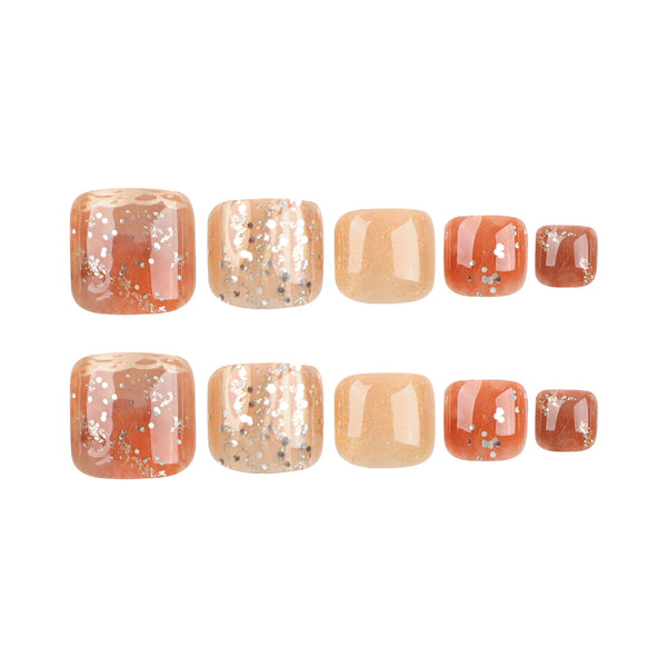12 Sizes-24 Pcs Press On Nails JP3218