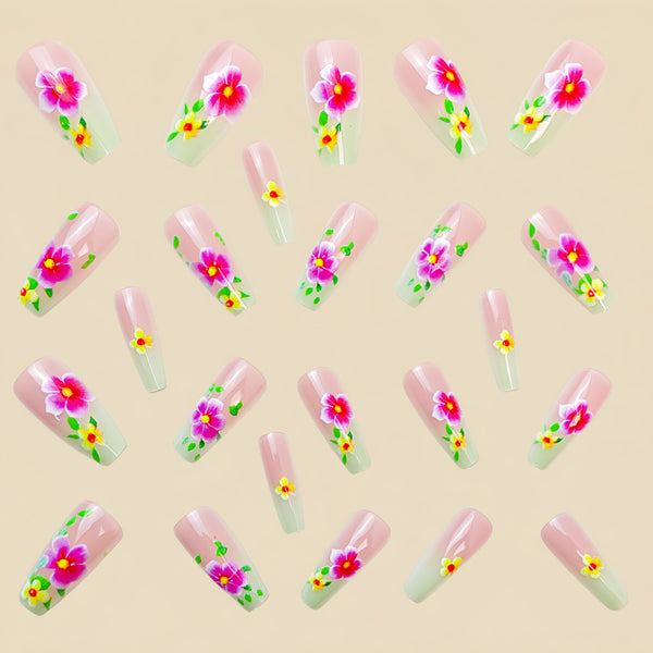 12 Sizes-24 Pcs Press On Nails Y702