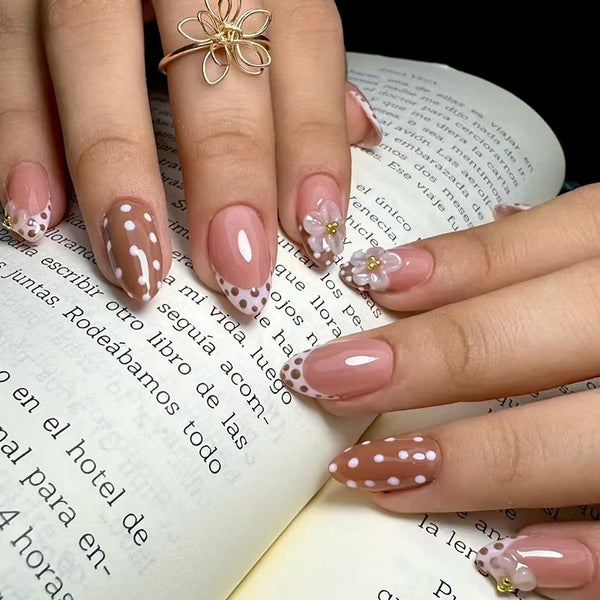 12 Sizes-24 Pcs Press On Nails Z1307
