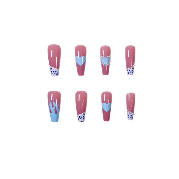 12 Sizes-24 Pcs Press On Nails JP1202