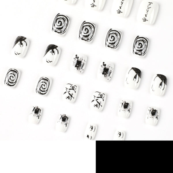 12 Sizes-24 Pcs Press On Nails JP1683