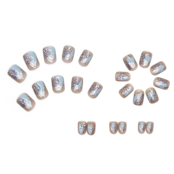 12 Sizes-24 Pcs Press On Nails R597