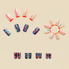 12 Sizes-24 Pcs Press On Nails Y572