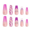 12 Sizes-24 Pcs Press On Nails JP3088