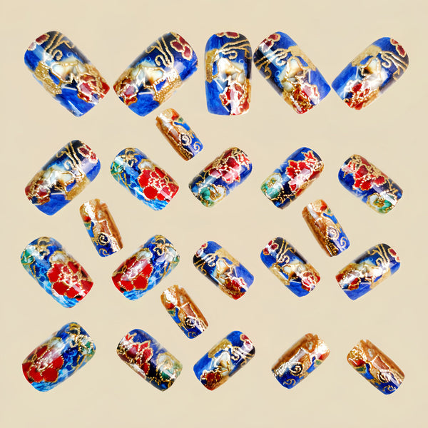 12 Sizes-24 Pcs Press On Nails Y1728