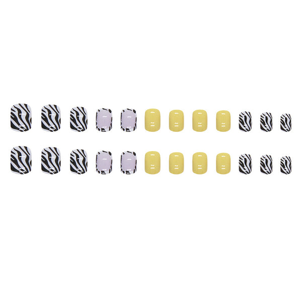 12 Sizes-24 Pcs Press On Nails W1145