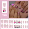 12 Sizes-24 Pcs Press On Nails C1249