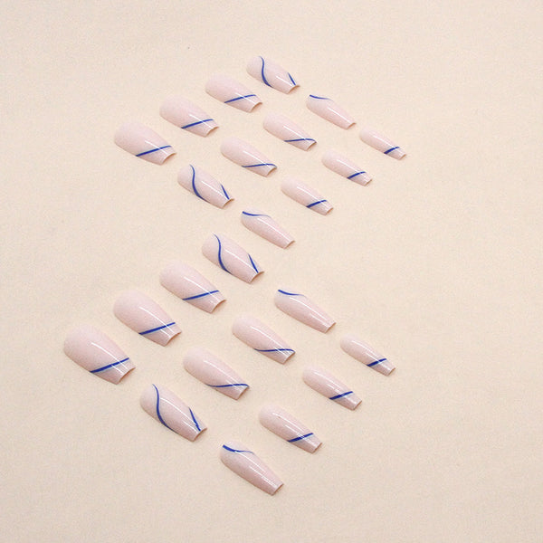 12 Sizes-24 Pcs Press On Nails W1063