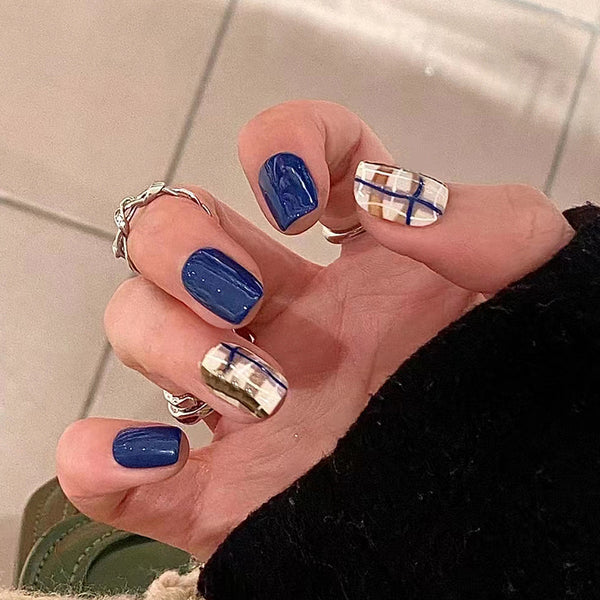 12 Sizes-24 Pcs Press On Nails R718