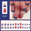 12 Sizes-24 Pcs Press On Nails C865