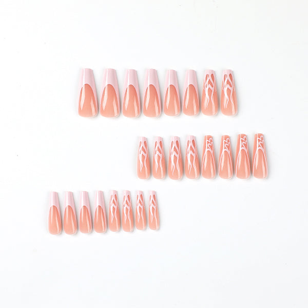 12 Sizes-24 Pcs Press On Nails JP2392