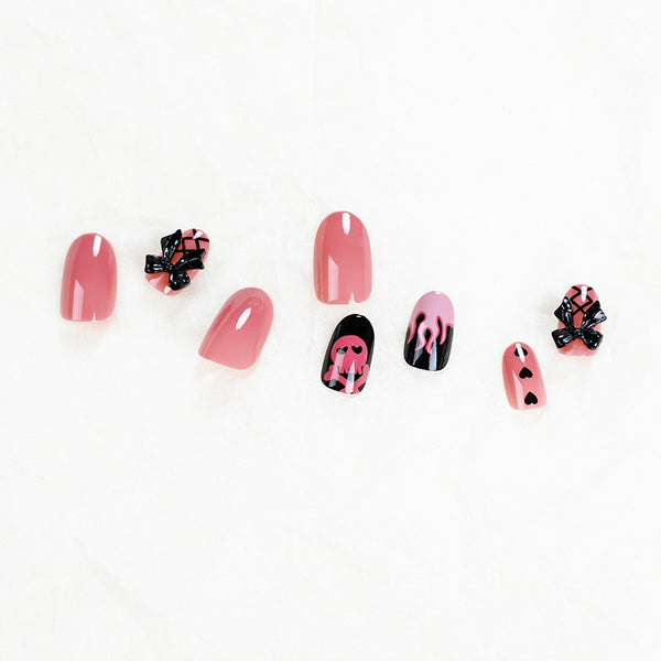 12 Sizes-24 Pcs Press On Nails JP1361