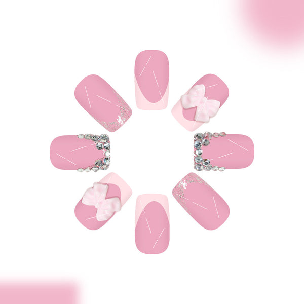 12 Sizes-24 Pcs Press On Nails C1050