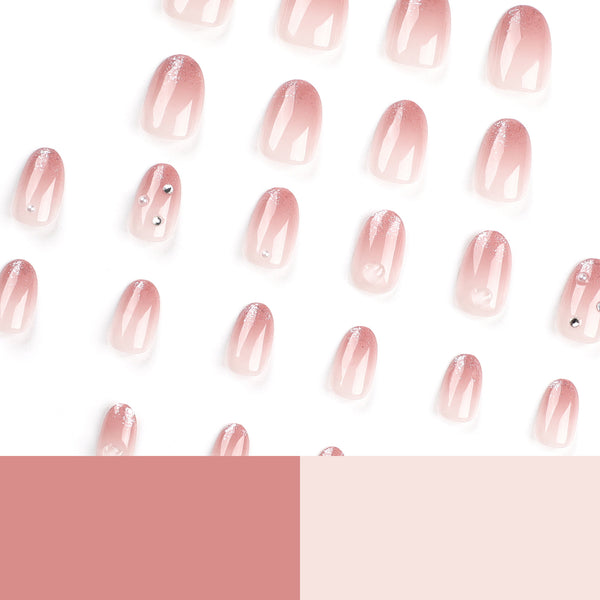12 Sizes-24 Pcs Press On Nails JP3096
