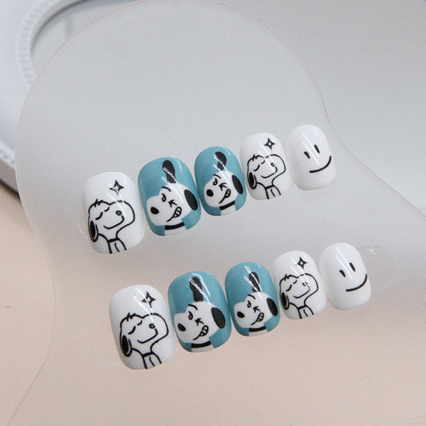12 Sizes-24 Pcs Press On Nails K011