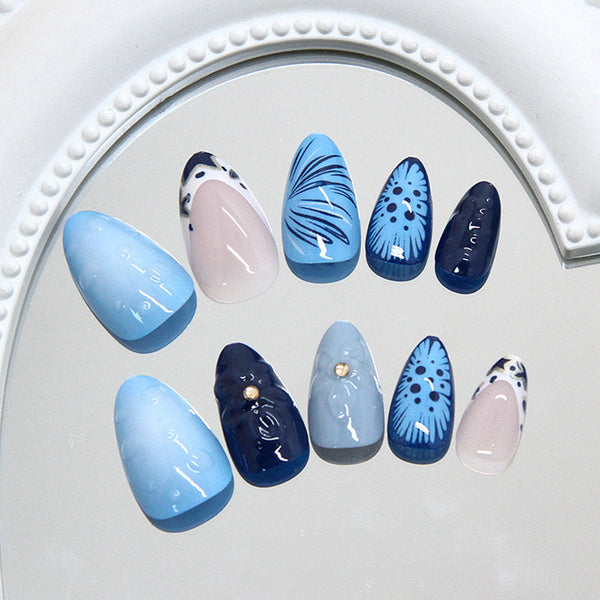 12 Sizes-24 PcsPress On Nails Z1143