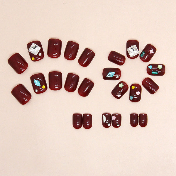 12 Sizes-24 Pcs Press On Nails Z831