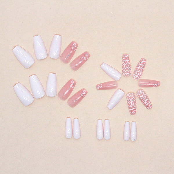 12 Sizes-24 Pcs Press On Nails W853