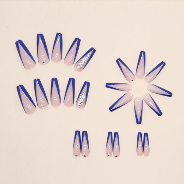 12 Sizes-24 Pcs Press On Nails Z651