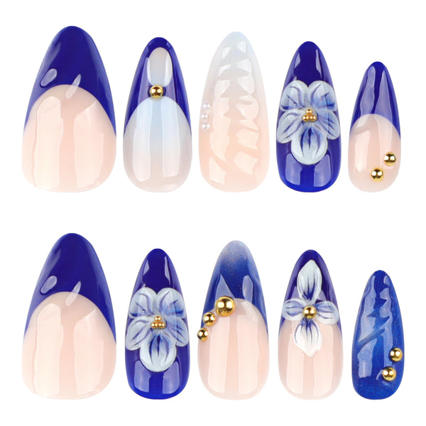 12 Sizes-24 Pcs Press On Nails JP3907