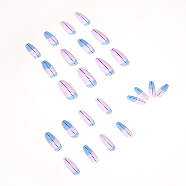 12 Sizes-24 Pcs Press On Nails JP1132