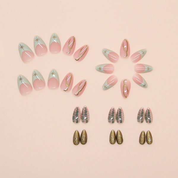 30 Pcs Press On Nails W1719