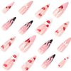 12 Sizes-24 Pcs Press On Nails JP4237