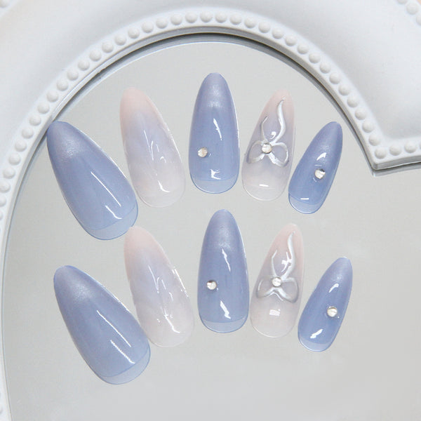 12 Sizes-24 Pcs Press On Nails Z1119