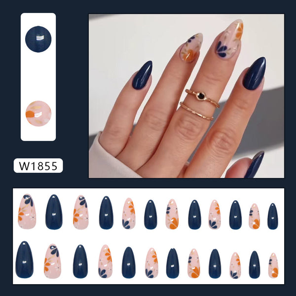 12 Sizes-24 Pcs Press On Nails W1855