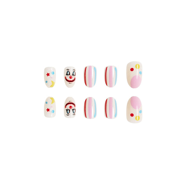 12 Sizes-24 Pcs Press On Nails C221