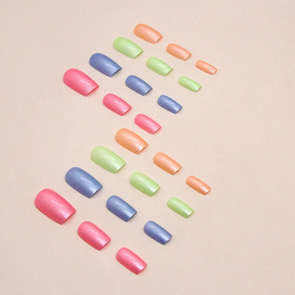 12 Sizes-24 Pcs Press On Nails W1391