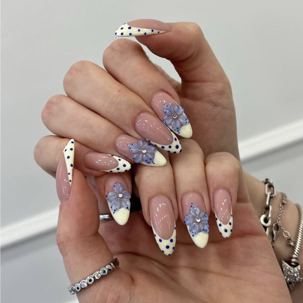 12 Sizes-24 Pcs Press On Nails JP4406