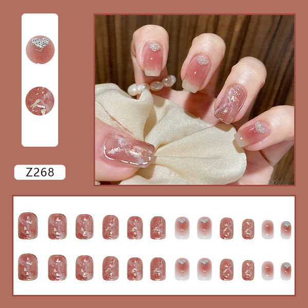 12 Sizes-24 Pcs Press On Nails Z243