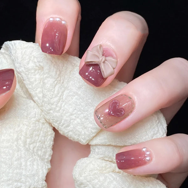 12 Sizes-24 Pcs Press On Nails JP1326