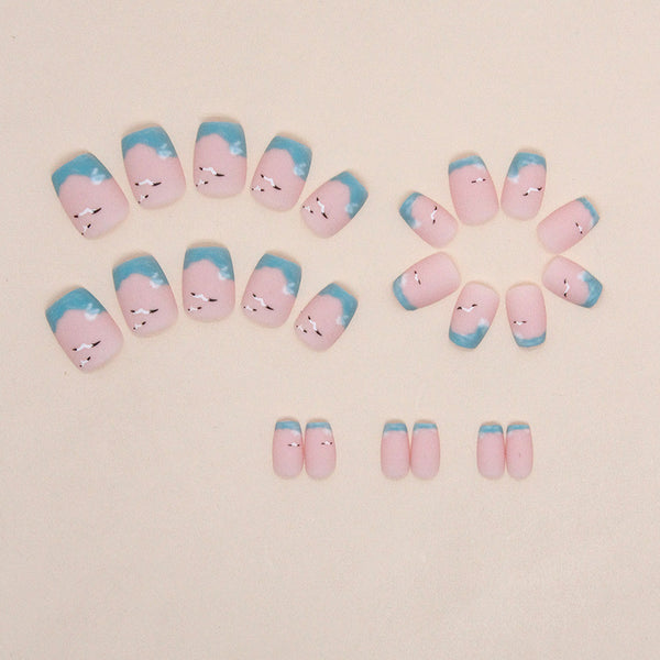 12 Sizes-24 Pcs Press On Nails W1169