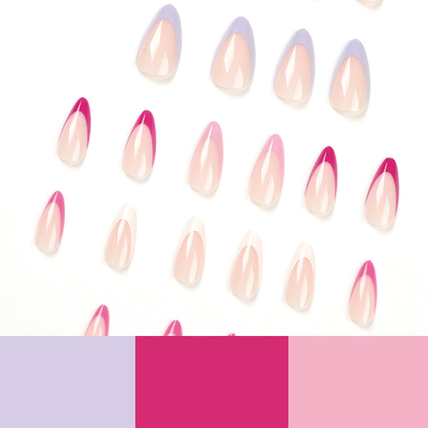 12 Sizes-24 Pcs Press On Nails JP1843