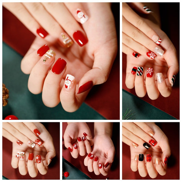 12 Sizes-24 Pcs Press On Nails JP2779