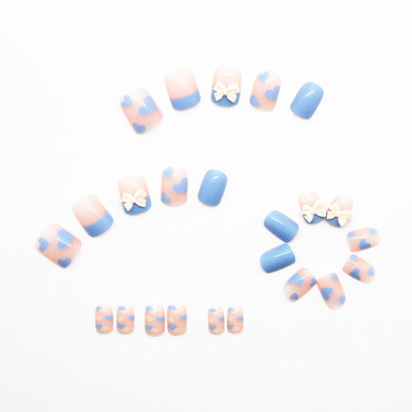 12 Sizes-24 Pcs Press On Nails Z107