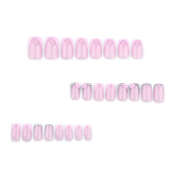 12 Sizes-24 Pcs Press On Nails JP3674