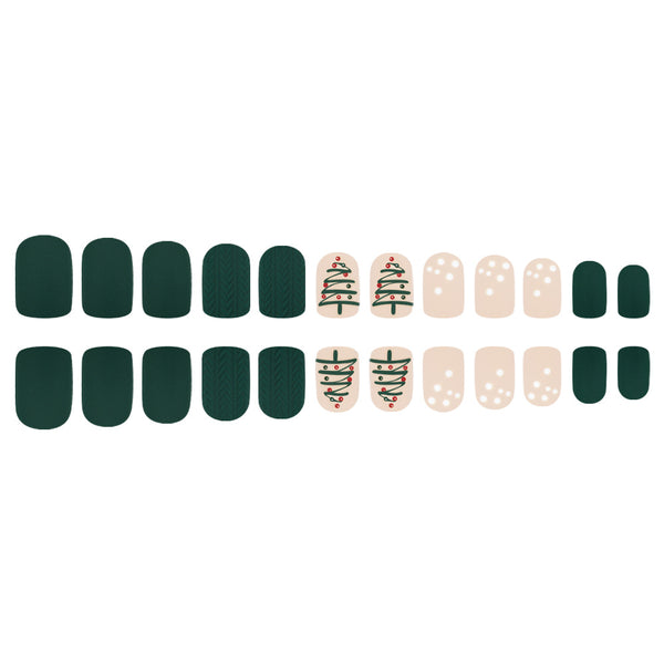 12 Sizes-24 Pcs Press On Nails MX312