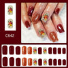 12 Sizes-24 Pcs Press On Nails C642